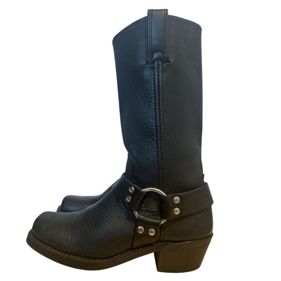 Frye Black Leather Heeled Boots - Picture 11 of 11